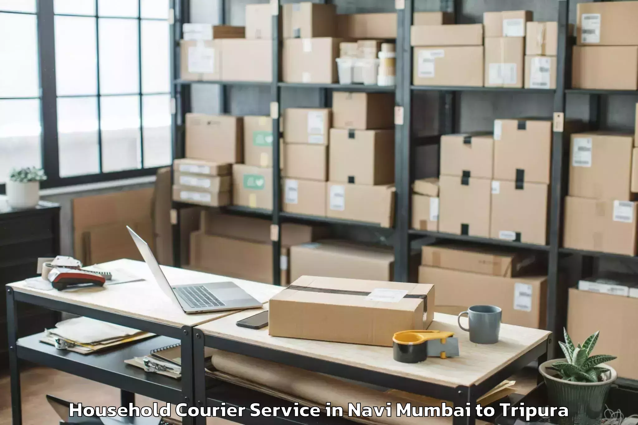 Quality Navi Mumbai to Iiit Agartala Household Courier